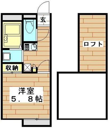 レオパレス成塚　１１６７９の物件間取画像